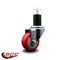 Service Caster 3'' Red Poly Wheel Swivel 1-3/4'' Expanding Stem Caster SCC-EX20S314-PPUB-RED-134 - alternate 4